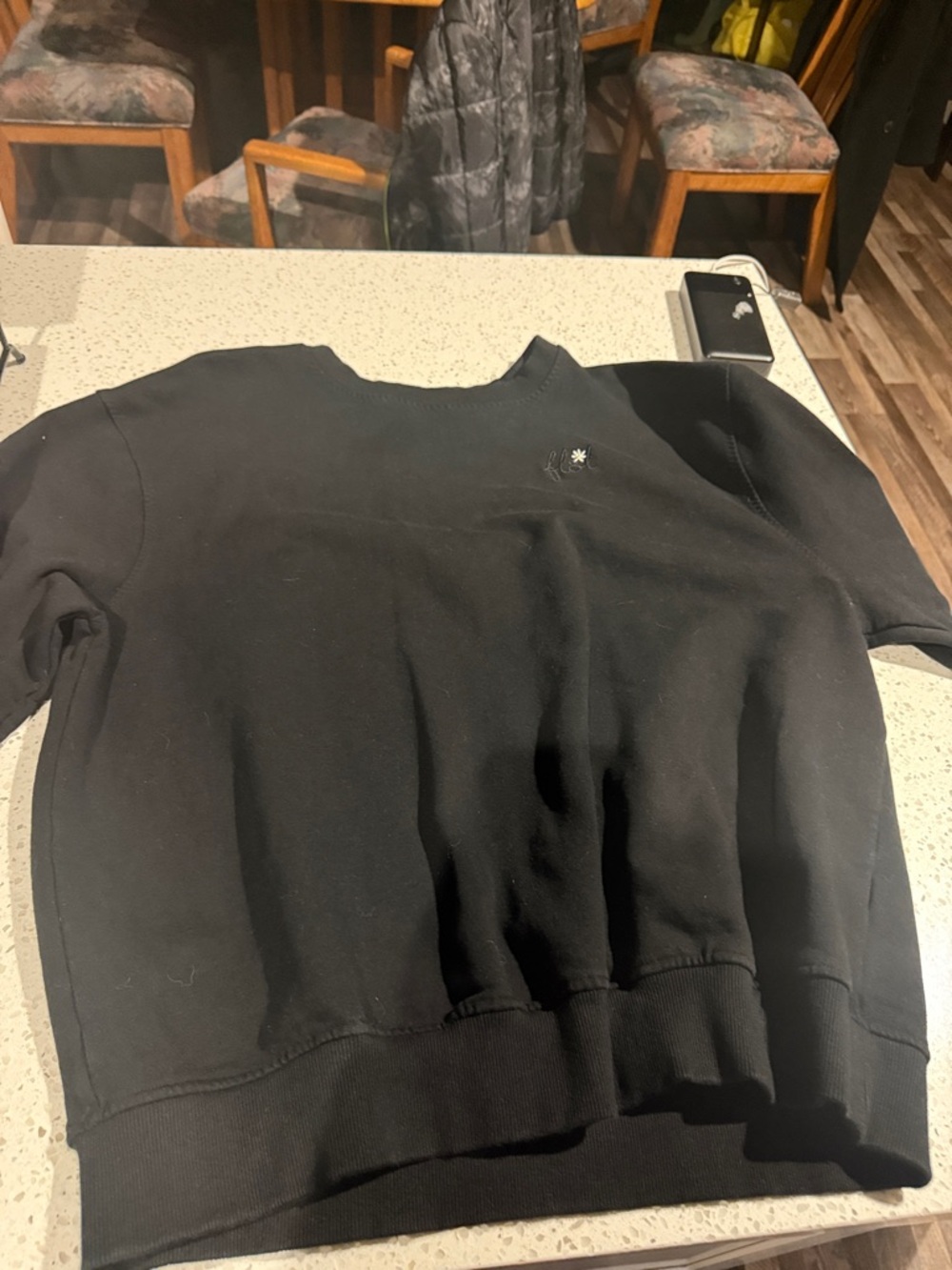 For Love And Lemons Black Crewneck Sweatshirt beautiful condition size medium